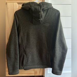 Women’s North Face Crescent fleece, toggle hoodie.